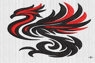 digitize logo into emb, pes, dst etc