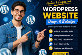 do a premium, luxury and modern wordpress website, redesign wordpress website