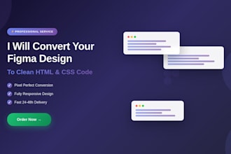 convert figma to html psd to html with responsive design