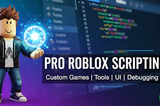 develop roblox game with roblox map, building, model and script in roblox studio
