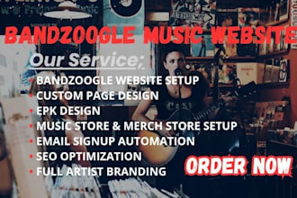 music website bandzoogle band website bandzoogle store dj website