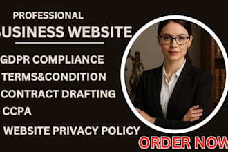 draft professional legal document for gdpr nda contract for website business