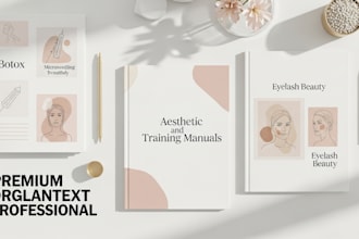 design aesthetic medspa training manuals, microneedling, eyelash beauty course