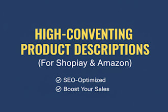 write SEO product descriptions and blog posts