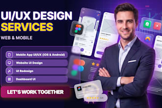 do figma UI UX design, website ui ux design, mobile app UI UX design