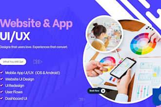do figma UI UX design, website ui ux design, mobile app UI UX design