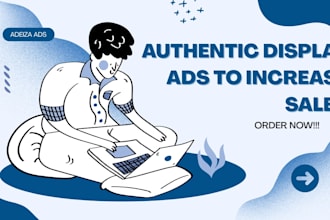 create animated GIF display ads and web banner, animated design
