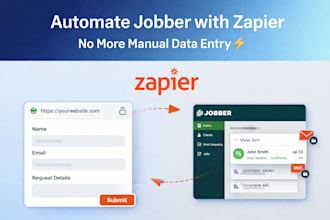 build advanced jobber automation with zapier, CRM and ai workflows