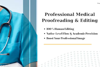 provide professional and native medical proofreading and editing