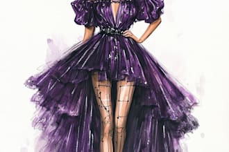 draw a unique fashion illustration