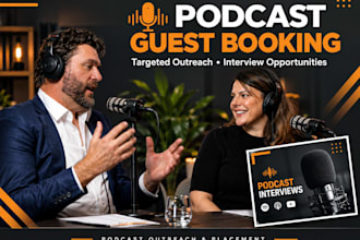 do podcast guest booking for you