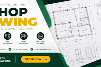 do furniture details, shop drawings, millwork drawings