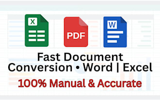 convert PDF to word and scanned pdfs to excel