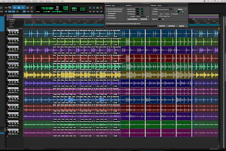 do drum track editing ready for mix