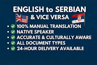 manually translate english to serbian, croatian, bosnian