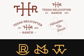 design a western cattle brand mark for your ranch or farm