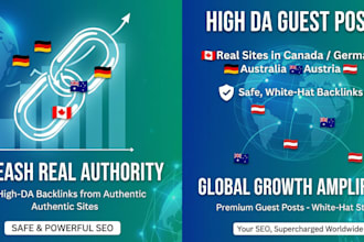 provide high da guest posting on real sites in canada germany australia austria