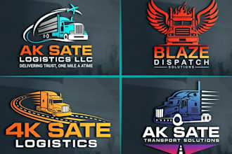 design modern trucking, transport, logistics and towing logo for your company