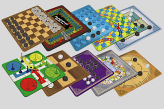 design, develop, and illustrate your custom board and card game for print or dig