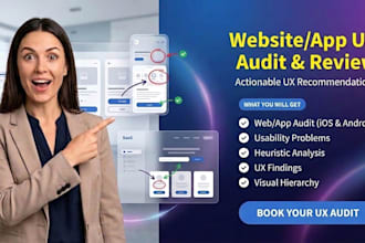 do professional UI UX audit, review and usability test for your website or app