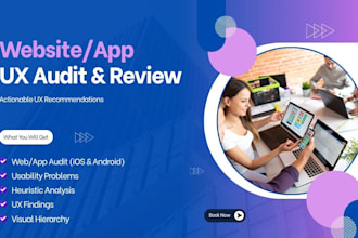 do professional UI UX audit, review and usability test for your website or app