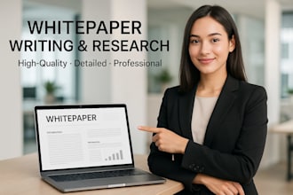 write quality research white papers and articles