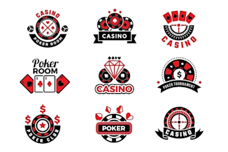 make unique elegant poker logo and poker chip design