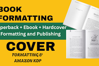 format fiction and non fiction manuscript for amazon KDP publishing