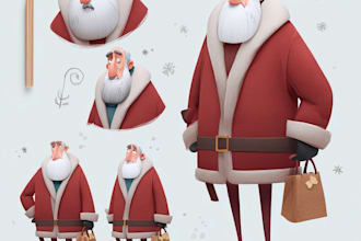 custom cute christmas character
