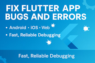 fix flutter app bugs and errors