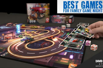design and illustrate your board game with engaging mechanics and captivity art