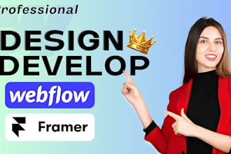 build framer website, figma to framer, redesign as framer expert