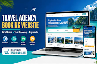 create a wordpress travel agency website with tour booking
