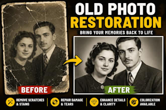 professionally restore and repair old damaged photos