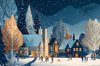 create festive holiday christmas design