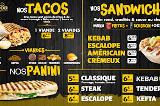 create a restaurant menu card in 24 hours