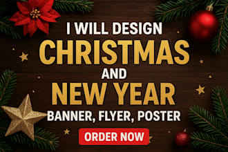 create christmas new year banner holiday christmas flyer cards social media post
