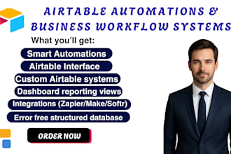 setup your airtable databases, make, zapier, n8n automation