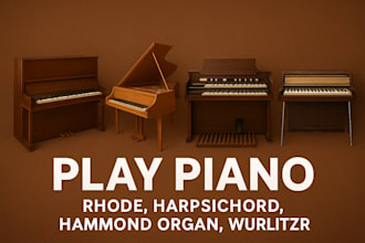 play piano rhode harpsichord hammond organ wurlitzer vintage keyboard