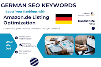 write and optimize amazon germany listing with seo keywords