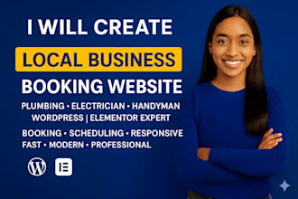 build a plumbing, electrician or handyman service booking website