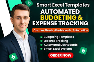 design smart excel templates with automated budgeting and expense tracking