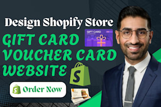 design shopify gift card, loyalty card store, shopify gift box voucher gift card