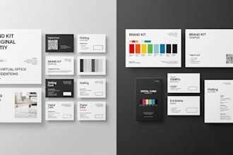 virtual office setup brand kit digital identity professional meeting assets