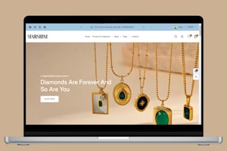 design jewelry shopify store jewelry website jewelry store fashion store
