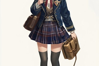 make your couple character with anime style