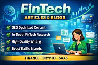 write SEO fintech articles on crypto, blockchain, and digital finance