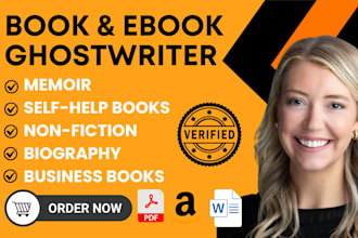 ghostwrite your self help fiction memoir christain book for amazon kdp