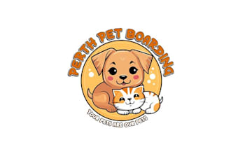 design pet animal pet shop dog cat logo