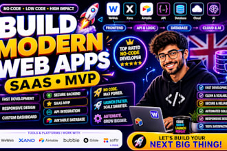 build weweb web app weweb saas mvp xano airtable no code web application